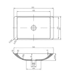 Marble stone basin - METROPOL Gloss White Finish